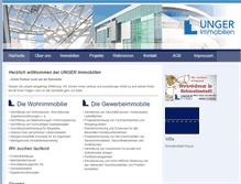 Tablet Screenshot of immobilien-unger.de
